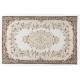 Vintage Handmade Medallion Design Turkish Oushak Rug