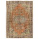 One-of-a-Kind Vintage Turkish Oushak Wool Rug