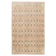 Vintage Handmade Floral Pattern Turkish Deco Area Rug in Soft Colors
