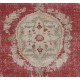 Vintage European Rug in Red, Beige and Brown Colors