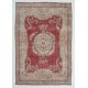 Vintage European Rug in Red, Beige and Brown Colors