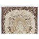 Garden Design Eastern Rug. Made of Natural Beige, Brown and Sand color Wool