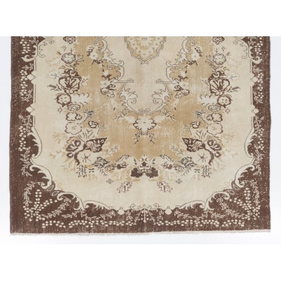 Garden Design Eastern Rug. Made of Natural Beige, Brown and Sand color Wool Garden Design Eastern Rug. Made of Natural Beige, Brown and Sand color Wool
