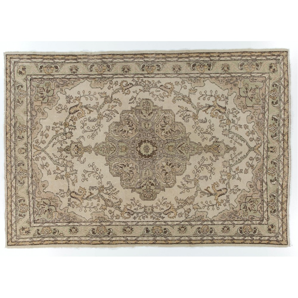 Vintage Handmade Turkish Area Rug