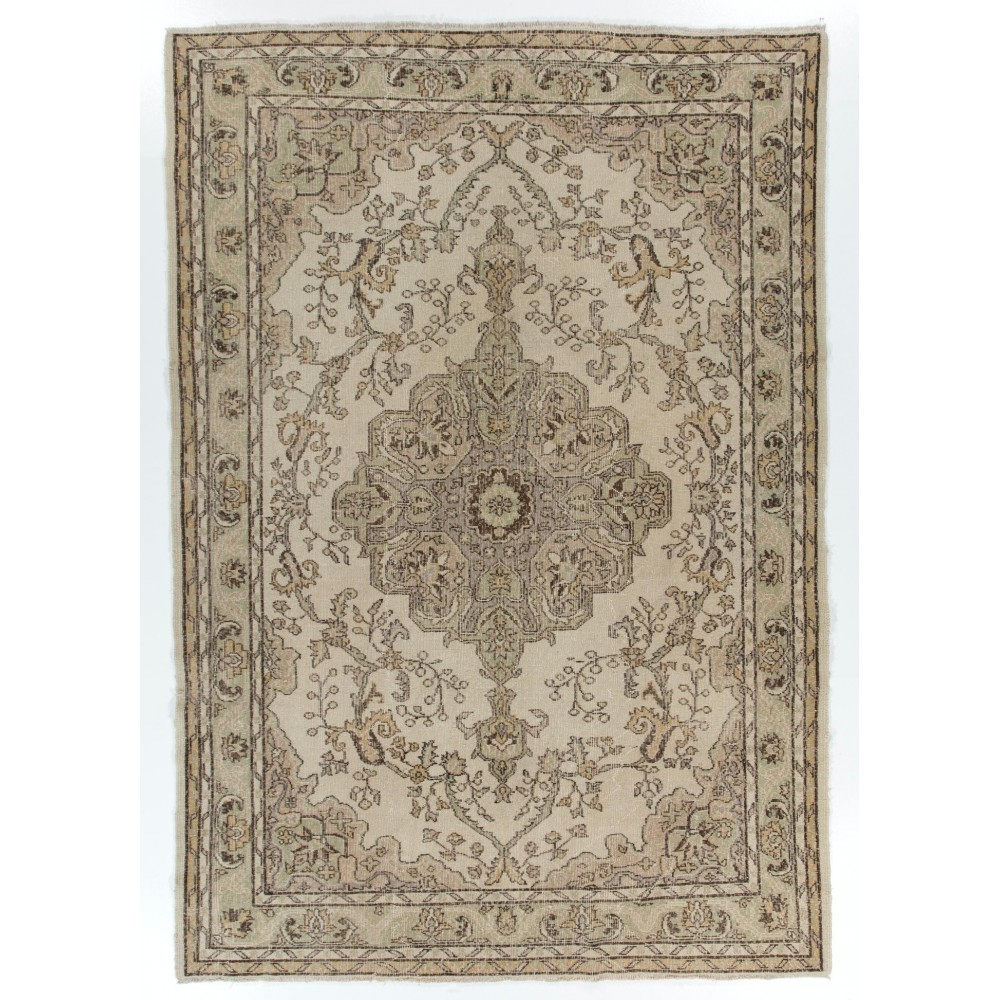 Vintage Handmade Turkish Area Rug