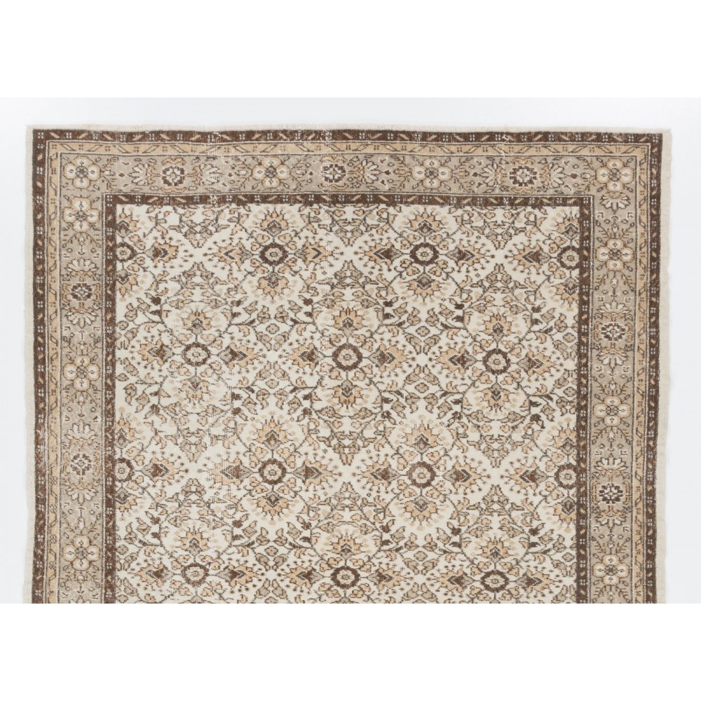 One of a Kind Floral Design Handmade Anatolian Rug