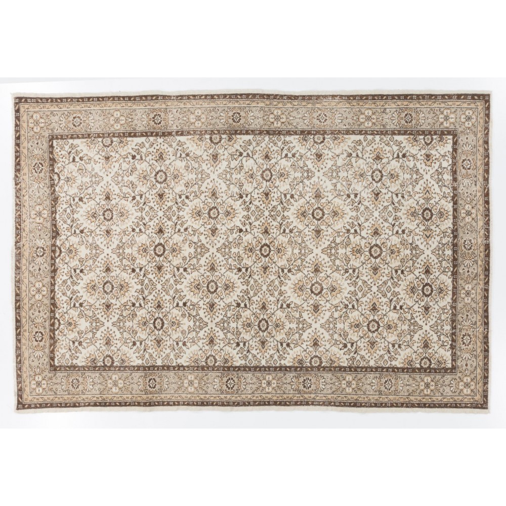 One of a Kind Floral Design Handmade Anatolian Rug