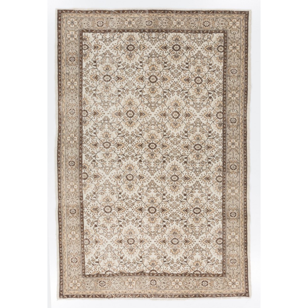 One of a Kind Floral Design Handmade Anatolian Rug