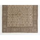 Vintage Hand-Knotted Turkish Large Rug with Floral Design