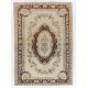 Hand-Knotted Vintage Oushak Area Rug. Medallion Design Wool Carpet