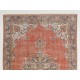 Vintage Handmade Turkish Oushak Rug