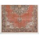 Vintage Handmade Turkish Oushak Rug
