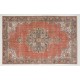 Vintage Hand Knotted Turkish Oushak Rug