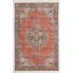 Vintage Hand Knotted Turkish Oushak Rug