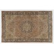 One-of-a-Kind Handmade Vintage Turkish Oushak Rug in Faded Rose