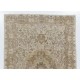 1960s Handmade Turkish Oushak Medallion Design Wool Area Rug 1960s Handmade Turkish Oushak Medallion Design Wool Area Rug