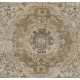 1960s Handmade Turkish Oushak Medallion Design Wool Area Rug 1960s Handmade Turkish Oushak Medallion Design Wool Area Rug