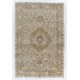 1960s Handmade Turkish Oushak Medallion Design Wool Area Rug 1960s Handmade Turkish Oushak Medallion Design Wool Area Rug
