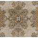 Fine Vintage Handmade Turkish Rug in Light Gray, Brown, Rust and Beige Colors.