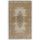 Fine Vintage Turkish Rug in Light Gray, Brown, Rust and Beige Colors.