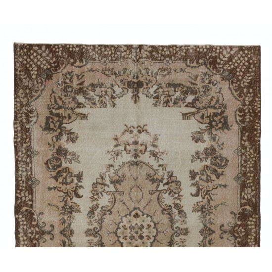 Handmade Vintage Area Rug Made in Turkey, Ca 1960, Authentic Floor Covering Handmade Vintage Area Rug Made in Turkey, Ca 1960, Authentic Floor Covering