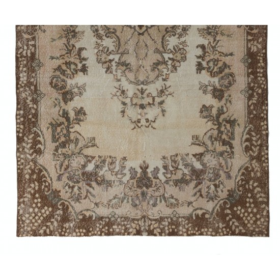 Handmade Vintage Area Rug Made in Turkey, Ca 1960, Authentic Floor Covering Handmade Vintage Area Rug Made in Turkey, Ca 1960, Authentic Floor Covering