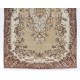 Hand-Knotted Vintage Garden Design Anatolian Rug