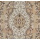 Hand-Knotted Vintage Garden Design Anatolian Rug Hand-Knotted Vintage Garden Design Anatolian Rug