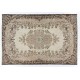 Vintage Garden Design Traditional Handmade Wool Rug from Turkey