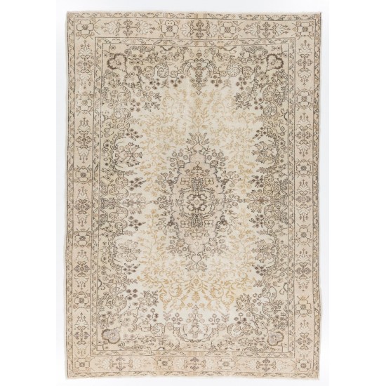 Hand-Knotted Vintage Oushak Area Rug. Ideal for Office & Home decor