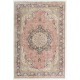 Fine Semi-Antique Hand-Knotted Turkish Wool Rug in Soft Colors