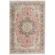 Fine Semi-Antique Hand-Knotted Turkish Wool Rug in Soft Colors 