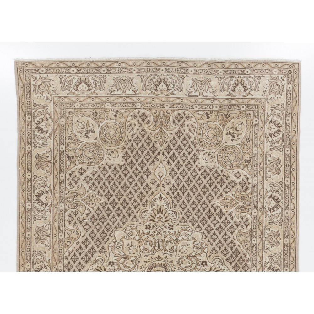 Vintage Handmade Turkish Oushak Area Rug