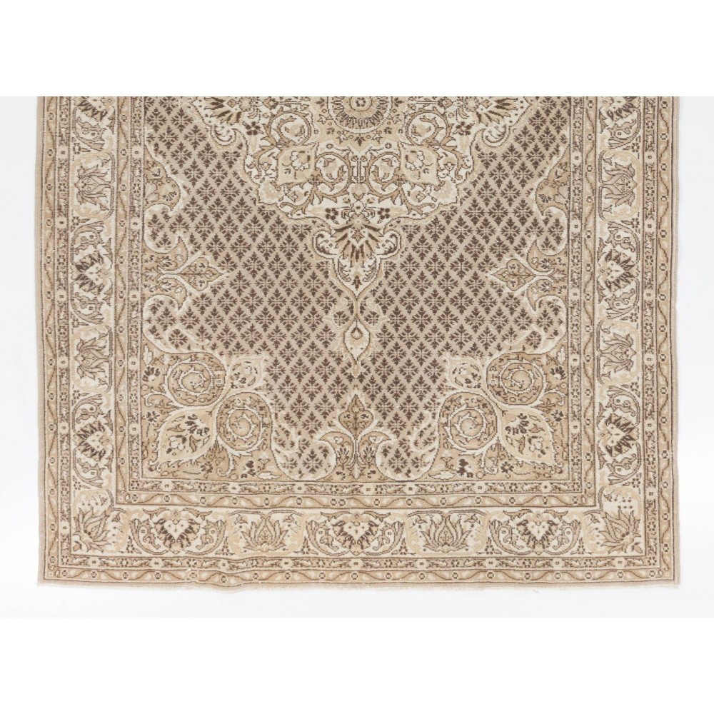 Vintage Handmade Turkish Oushak Area Rug