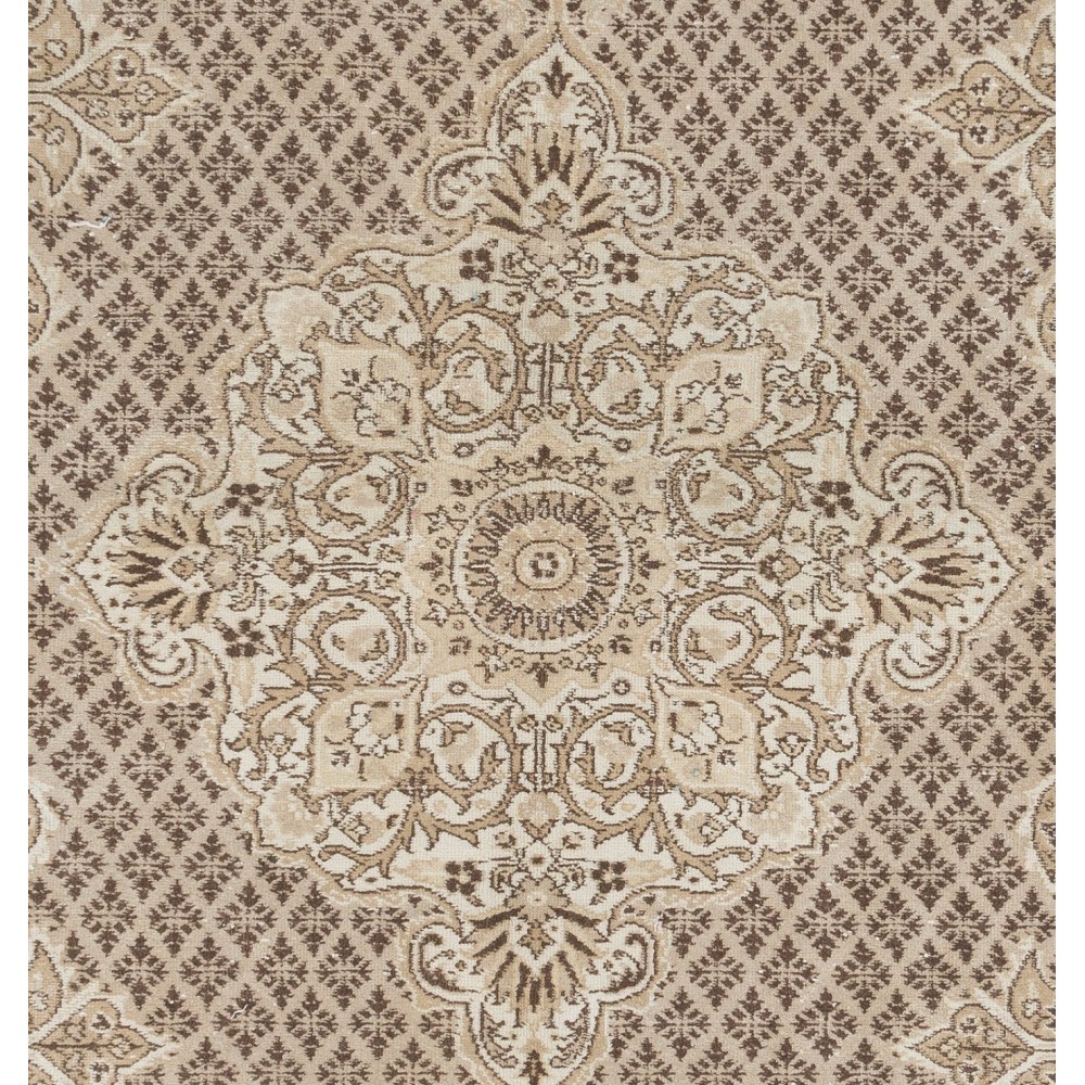Vintage Handmade Turkish Oushak Area Rug