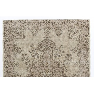 Vintage Handmade Anatolian Oushak Rug