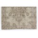 Vintage Handmade Anatolian Oushak Rug