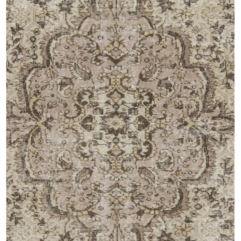 Vintage Handmade Anatolian Oushak Rug