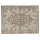 Vintage Handmade Anatolian Oushak Rug