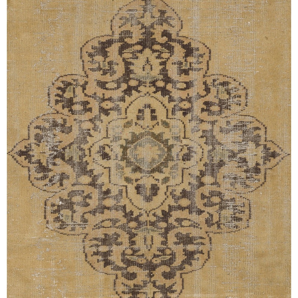 One-of-Kind Vintage Handmade Turkish Oushak Rug