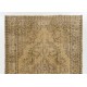 Hand-Knotted Anatolian Area Rug with Medallion Design. Vintage Carpet for Rustic, Country Homes