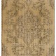 Hand-Knotted Vintage Anatolian Area Rug with Medallion Design. Great for Modern Office and Home