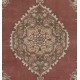 Vintage Hand Knotted Turkish Oushak Rug with Medallion Design