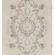 Vintage Handmade Garden Design Anatolian Rug