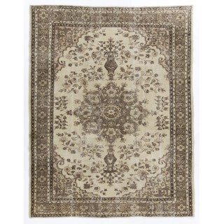 Vintage Handmade Turkish Oushak Rug. Great for Office & Home