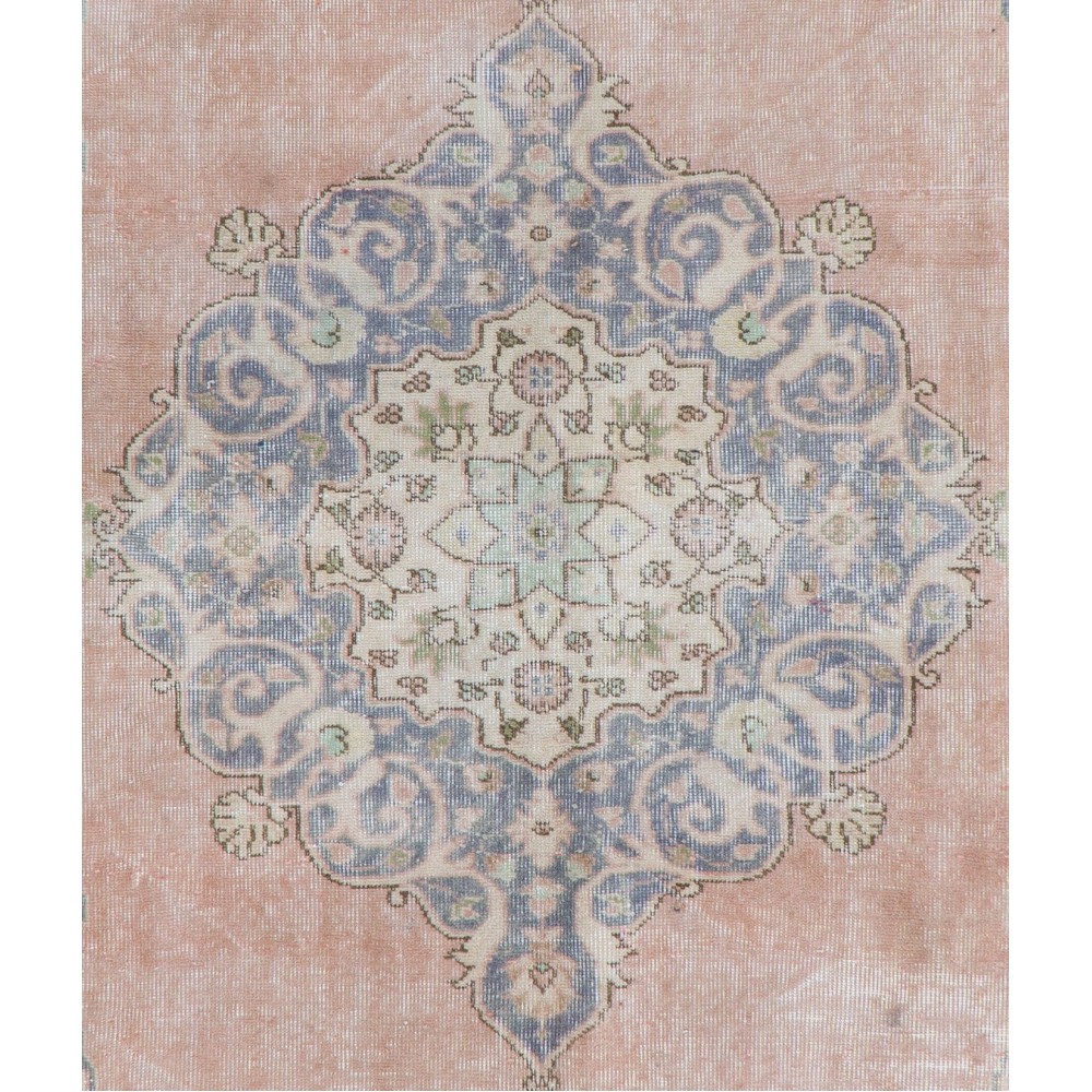 Traditional Handmade Vintage Turkish Oushak Area Rug. Big Size Large Rug