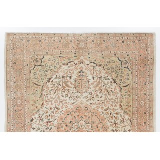One-of-a-Kind Fine Vintage Handmade Ladik Wool Rug in Soft Colors One-of-a-Kind Fine Vintage Handmade Ladik Wool Rug in Soft Colors