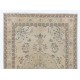 Fine Vintage Anatolian Rug in Neutral Colors, Beige Handmade Carpet