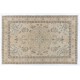 Fine Vintage Anatolian Rug in Neutral Colors, Beige Handmade Carpet