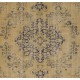 One of a Kind Vintage West Anatolian Oushak Rug. Hand Knotted Carpet, Floor Covering